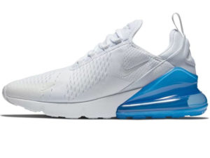 Nike Air Max 270 белые с голубым