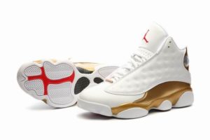 Air Jordan 13 Retro белые с золотым (40-45)