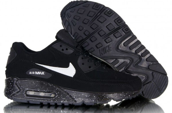 Nike Air Max 90 черные с белым (35-45)