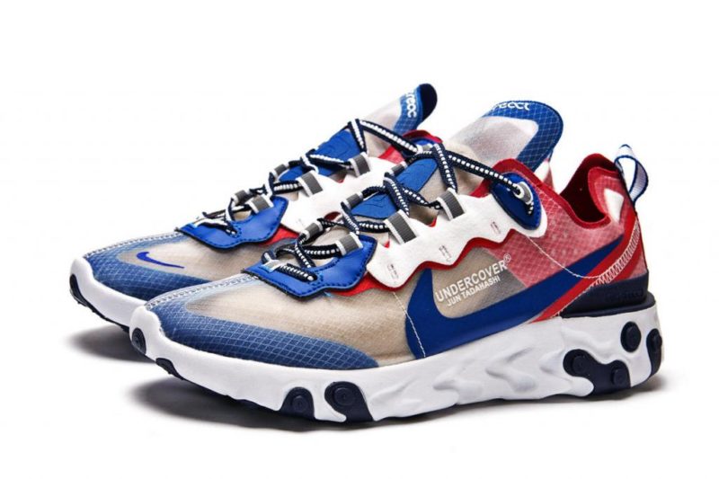 Nike React Element 87  синие с красным (40-44)